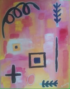 acrylic sur papier 32 x 40 cm