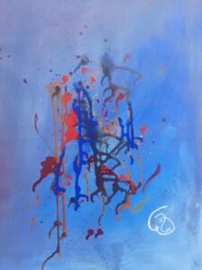 Letting go Acrylic painting 50cm x 70 cm