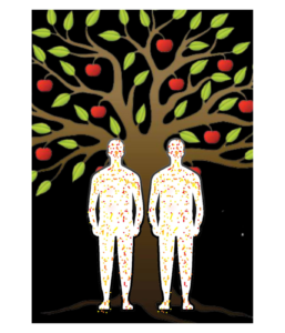 Arbre et Deux Hommes Art Print