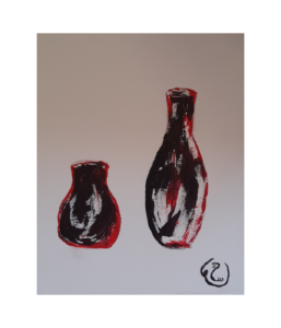 Vase Acrylic painting 40 x 50 cm