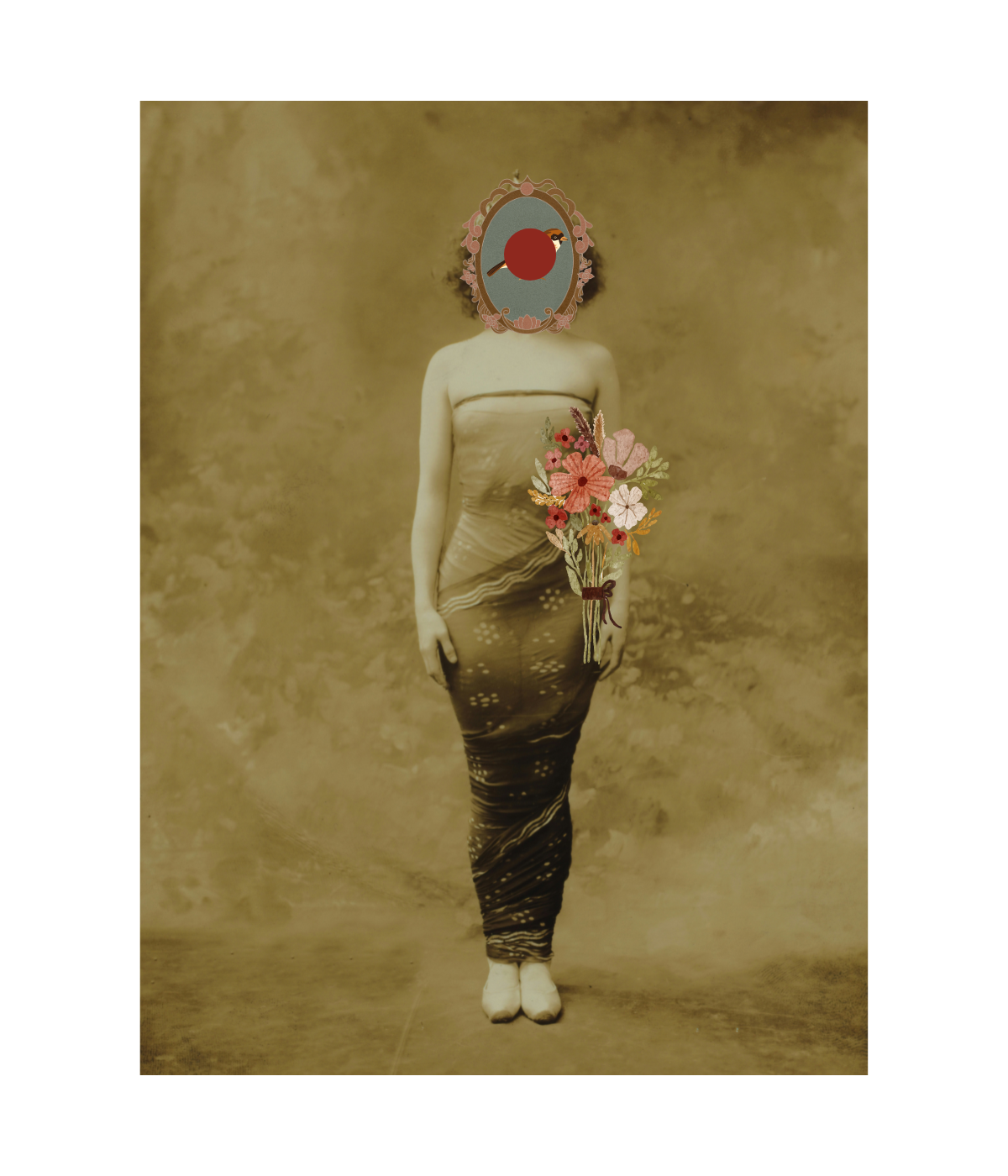 Conceptual collage "The Barrier to Freedom"