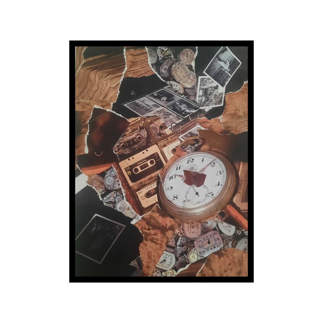 Memories & Times collage Art Print -2025