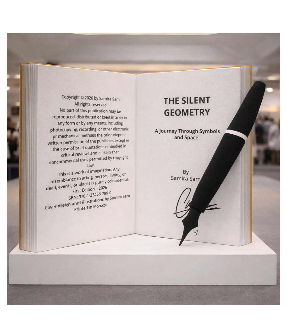 The Silent Geometry — Sculptural Book Installation