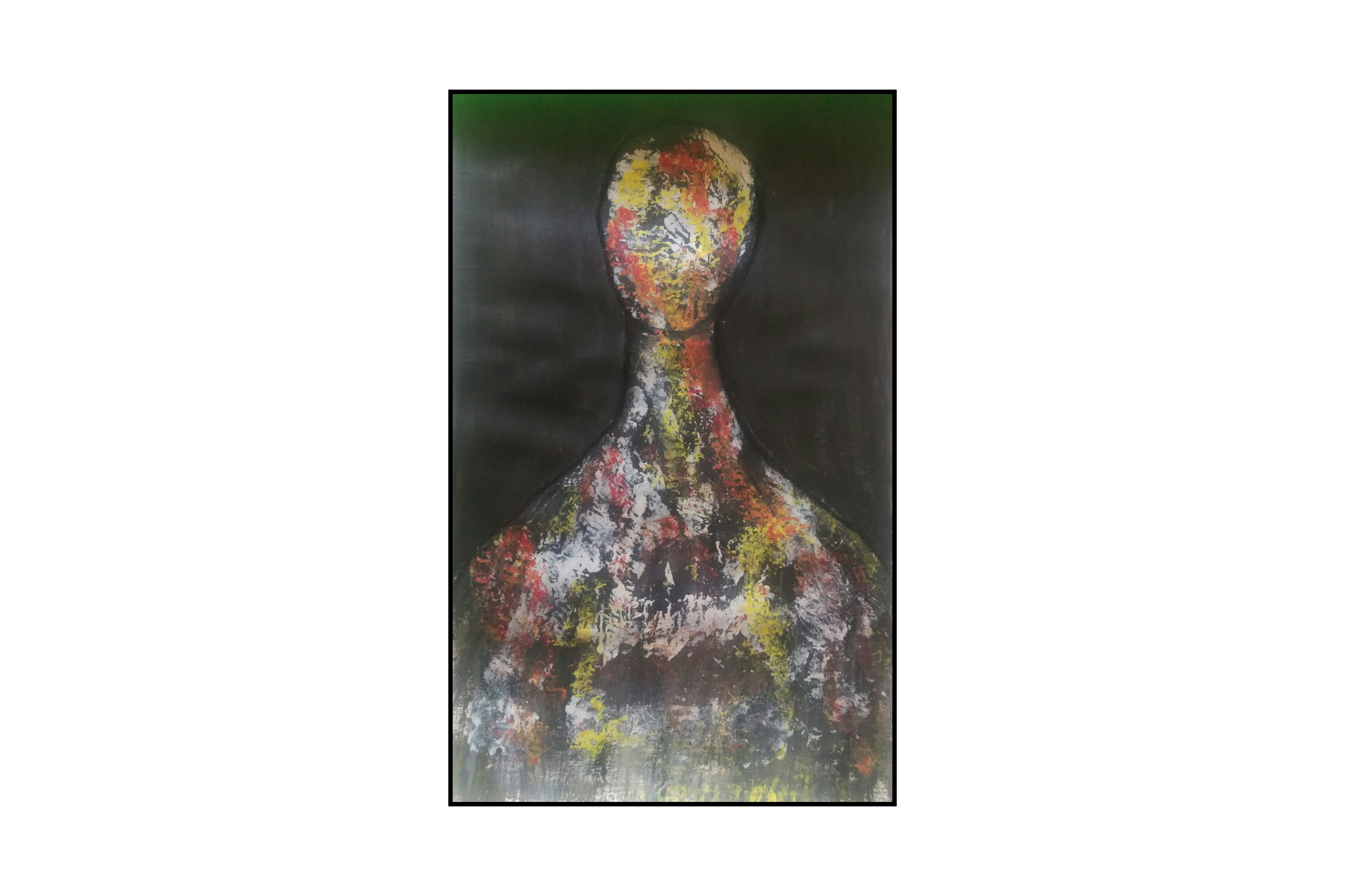 Liberation acrylic painting on paper 29 cm x 42 cm